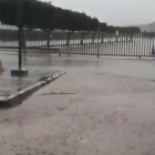 Captura de pantalla de un vídeo de la tormenta en Carboneras.