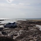 La playa de San José, este viernes por la mañana.