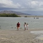 Laguna de Pueblo Laguna, urbanización en la playa de Vera, el entorno que más ha sufrido en los últimos años las riadas y que esta vez se ha librado.