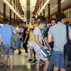 Imagen de archivo de jóvenes estudiantes en la Universidad de Almería.