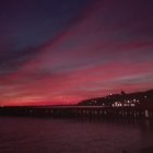 Atardecer, este lunes, desde el Paseo Marítimo de Almería.