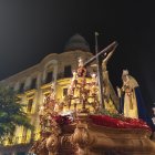 Insólita imagen en la Puerta de Purchena: el Cristo del Amor y Ntra. Sra. del Primer Dolor, juntos.