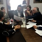 Un momento de la reunión.