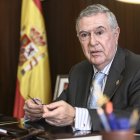 Fernando Brea durante la entrevista en su despacho.