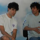 Javier Calvo y Javier Ambrossi, en El Ejido durante la presentación de \'La llamada\'.