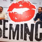 Raúl Enrique Navarro y Fran López Montoro antes de presentar su documental.