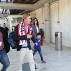 Guti en el aerpouerto de Almería.