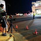 El rodaje del telefilme holandés \'King of the road\' en el Puerto de Almería el pasado julio.