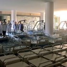 Las camas instaladas en el Materno Infantil.