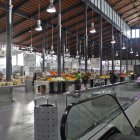 Interior del Mercado Central de la capital almeriense.