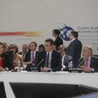El presidente del Gobierno en fuciones. Pedro Sánchez, ayer en el acto de inauguración en IFEMA,