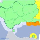 Alerta naranja este jueves en Almería y Granada.