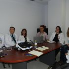 Miembros del comité técnico acompañados del director gerente de la Agencia Sanitaria Hospital de Poniente.