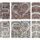 Detalle de los mosaicos de Víctor López.