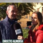 El padre de la joven, durante su aparición en televisión.