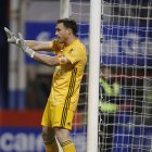 Fernando Martínez en el partido contra el Lugo.