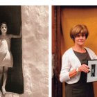 La Niña blanca, de Pérez Siquier y Angeles Hernández, la niña de la foto, en el mismo lugar, medio siglo después.