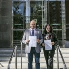 Rodrigo Alonso y Luz Belinda Rodríguez, parlamentarios de Vox Almería.