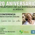 Cartel anunciador de la conferencia.