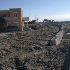 Zona de las obras aún paradas para la ampliación del paseo marítimo de la capital almeriense