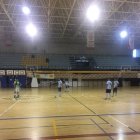 Los celestes en la pista sevillana.