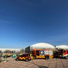 Dispositivo de emergencias desplegado en el aeropuerto de Barajas.
