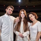 Los tres alumnos implicados en el proyecto de ‘Valientes’.