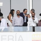 Fernández-Pacheco con Mohamed El Assy en el palco.