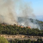 Incendio forestal en Enix.