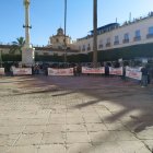 Movilización de los feriantes en la Plaza Vieja
