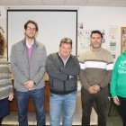 Representantes de organizaciones convocantes de la huelga.