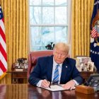 El presidente de Estados Unidos, Donald Trump, en el Despacho Oval. /White House/dpa