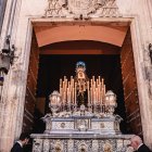 Imagen de la salida procesional de la Hermandad de la Soledad en 2019.