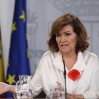 Carmen Calvo, vicepresidenta primera del Gobierno de España.