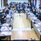 Sesión de cuestiones previas, con Enciso y Alemán arriba a la derecha