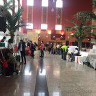 Las personas refugiadas e inmigrantes en el hotel.