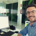 Álvaro Vizcaíno en la sede de Promoesport.