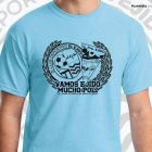 La camiseta celeste ayudará a salvar vidas.