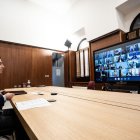 Juanma Moreno, durante un encuentro telemático con presidentes autonómicos.