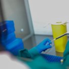 Imagen de archivo de uno de los laboratorios instalados durante la pandemia.