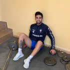 Dani García haciendo entrenamientos en casa.