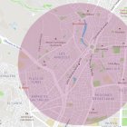 Con solo poner la calle te dice hasta dónde puedes caminar.