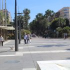 Imagen de la Rambla de Almería este sábado.