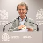 Fernando Simón, durante una de sus comparecencias diarias.