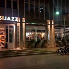 Fachada de la Sala Clasijazz, en el barrio de Oliveros.