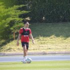 Aguza ha entrenado este miércoles en el Anexo.