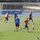Entrenamiento este lunes en el campo Anexo.
