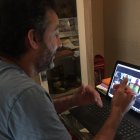 Videoconferencia de ‘Isra’ con los entrenadores.