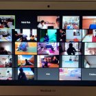 Una imagen de actividades de la escuela online.