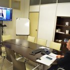 La diputada de Deportes, María Luisa Cruz, en el Foro telemático.